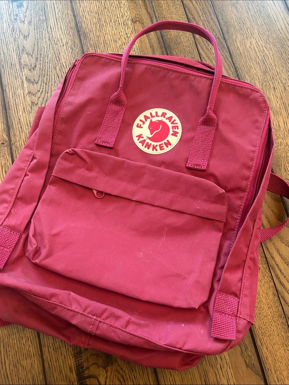 Fjallraven Kanken Backpack in Deep Raspberry